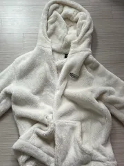 アイボリー 帽子 ファー フリース