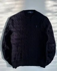 M ポロ ラルフローレン ケーブル コットン ニット セーター
