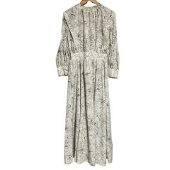 良品 UNITED TOKYO ユナイテッドトウキョウ トープギャザーレトロワンピース 0 ベージュ レディース 古着 中古 USED