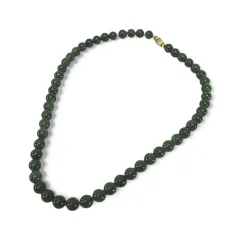 ネックレス 翡翠 ヒスイ 緑系 グリーン ネジ式 アクセサリー