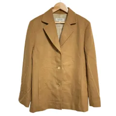 良品 LANVIN COLLECTION ランバンコレクション カシミヤ100% ジャケットコート 38 キャメル レディース 古着 中古 USED
