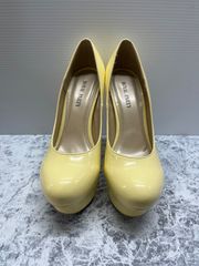 送料無料!!ROYAL PARTY ロイヤルパーティ レディースパンプス 14cmヒールパンプス スプリングイエロー サイズL #80326MO170