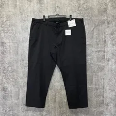 【T-1071】ユニクロ セオリー 感動イージーパンツ ブラック 黒 4XL 新品タグ付 スラックス 大きいサイズ メンズ ドライ ストレッチ ビジネス カジュアル
