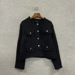 ヴィンテージ カジュアル クロップド ツイード ジャケット 95 M11604