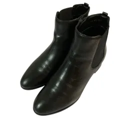 美品 cava cava サヴァサヴァ ショートブーツ サイズ23cm ブラック レディース 古着 中古 USED