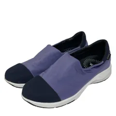 良品 madras Walk マドラスウォーク ゴアテックス ストレッチシューズ スリッポン 23.5cm パープル ブラック レディース 古着 中古 USED