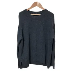 美品 24AW 23区 洗える カシミヤブレンド クルーネック ニット 38サイズ チャコールグレー レディース 古着 中古 USED