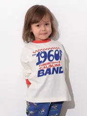 《新品》プレイフルモチーフロンT レッド 80～120㎝ Ocean&Ground 子供服 長袖Tシャツ 4646007のサムネイル