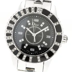 ディオール Dior CD113115 クリスタル ダイヤ クォーツ レディース _910061