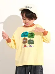 《新品》プレイフルモチーフロンT キャメル 100㎝ 110㎝ 120㎝ Ocean&Ground 子供服 長袖Tシャツ 4646007のサムネイル