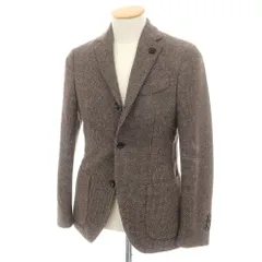 【中古】ラルディーニ LARDINI ウールポリエステル テーラードジャケット ブラウン【サイズ42】【メンズ】のサムネイル
