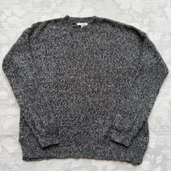 グローバルワーク 杢調 クルーネックニット セーター M ドロップショルダー