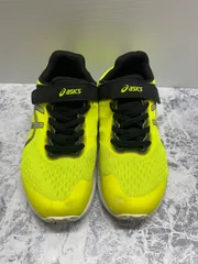 送料無料！！asics アシックス　レディーススポーツスニーカー　蛍光イエロー　23cm   #80326MO170