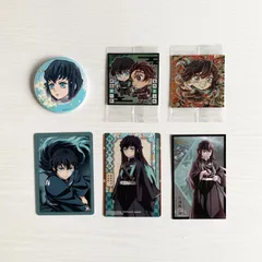 鬼滅の刃 時透無一郎 缶バッジ ステッカー等6点セット