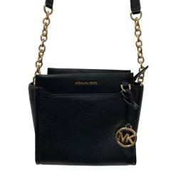 美品 MICHAEL KORS マイケルコース チェーンショルダーバッグ ブラック レディース 古着 中古 USED