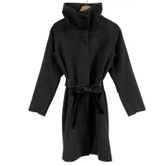 美品 DKNY ディーケーエヌワイ スタンドカラーコート サイズ2 グレー レディース 古着 中古 USEDのサムネイル
