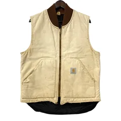 【現状渡し品】Carhartt カーハート QUILTING LINER DUCK VEST キルティング ライナー ダック ベスト トップス 【146-260326-kh-12-izu】