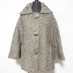 美品 maurizio pecoraro マウリツィオペコラーロ ドルマンスリーブ ショートコート ジャケット 38 ブラウン レディース 古着 中古 USEDのサムネイル