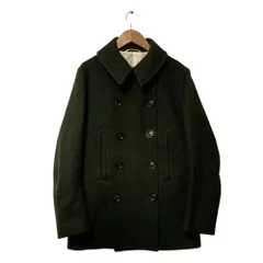 美品 DRESSTERIOR ドレステリア ウール ダブルブレスト ステンカラーコート サイズM カーキ レディース 古着 中古 USEDのサムネイル