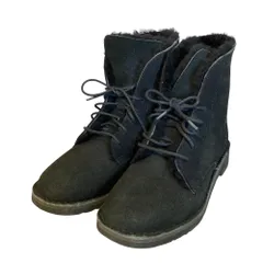 UGG アグ クインシー 2WAY レースアップ ムートンブーツ 1012359 23cm ブラック レディース 古着 中古 USED