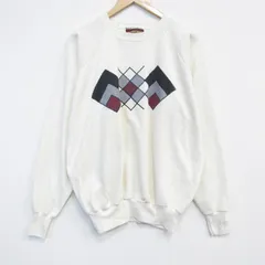 XL/古着 長袖 スウェット メンズ 90年代 90s ラグラン クルーネック USA製 薄ベージュ 26feb21