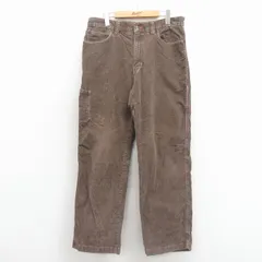 W34/古着 エルエルビーン コーデュロイ パンツ メンズ こげ茶 26feb21