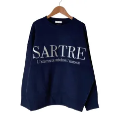 美品 24AW LOUNGEDRESS ラウンジドレス 刺繍ロゴニット サイズF ネイビー レディース 古着 中古 USEDのサムネイル