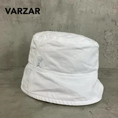 VARZAR バザール ホワイト 帽子 ハット バケットハット バケハ 刺繡 ロゴ モノグラム コットン キャップ 無地 小顔効果 韓国 ファッション K-POP アイドル 愛用 人気 定番 モデル シンプル カジュアル ストリート ★ ■■