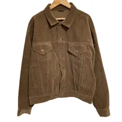 美品 LENO リノ CORDUROY BIG TRUCKER JACKET コーデュロイ トラッカージャケット H2002-JK003 00 ダークブラウン レディース 古着 中古 USED
