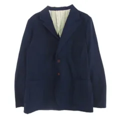 DAPPER'S ダッパーズ ストライプ柄 2B テーラード ジャケット ネイビー系【中古】