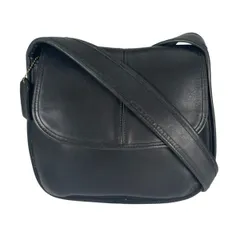 コーチ UTD 9034 グラブタンレザー エルゴ・フラップ オールドコーチ ショルダーバッグ COACH ブラック