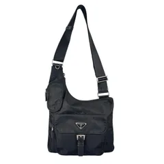 プラダ BT0520 Re-Nylon クロスボディバック 三角ロゴ ショルダーバッグ PRADA ブラック