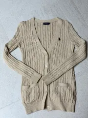 POLO RALPH LAUREN ポロラルフローレン ユニセックス ケーブルニット カーディガン XS