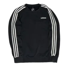 (服)adidas ブラック 3本線 スウェット