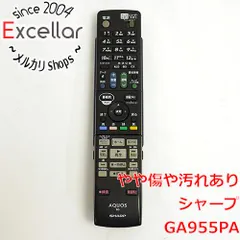 [bn:4] SHARP製　ブルーレイディスクレコーダー用純正リモコン GA955PAのサムネイル