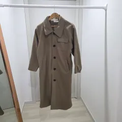 JUNISAH ロングコート カーキ ブラウン