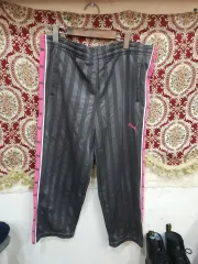 プーマ サイドライン トレーナー パンツ 日本版 グレー/ピンク