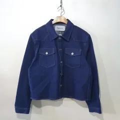 SS新作) ウェスタン デニム クロップド シャツジャケット 1color M L