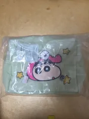 クレヨンしんちゃん キルティング ポーチ ミント色