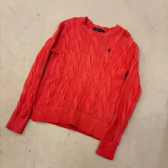 ポロラルフローレン ケーブル コーラル ニット