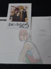 チェンソーマン A4原画ポスター + チェキ ポラロイド 特典