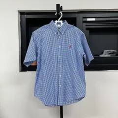 12-14t 160-170 ラルフローレン Polo Kids チェック 半袖 シャツ
