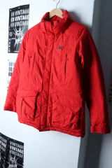 (S) KOLON SPORT コーロンスポーツ ダウン アウター ジャケット グースダウン レッド オールドスクール -1704A