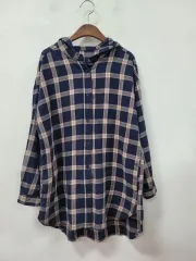 フード CHECK シャツ アウター