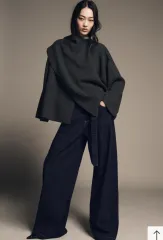 ザラ ニットマフラー ケープ (S-M)