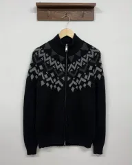 S アルマーニ エクスチェンジ 正規品 ツーウェイ ウール ニット ジップアップ