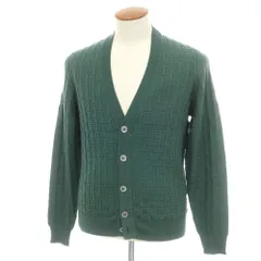 【新品】ドルモア DRUMOHR ウール カーディガン アッシュグリーン【サイズ48】【メンズ】