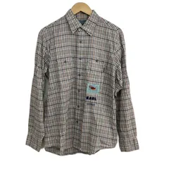 KarlHelmut(カールヘルム) 長袖シャツ サイズL メンズ アイボリー×ネイビー×マルチ チェック柄