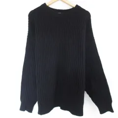 美品 CLANE HOMME クラネオム 長袖 ジップニットトップス オーバーサイズセーター 27106-0911 サイズ2 ブラック メンズ 古着 中古 USEDのサムネイル