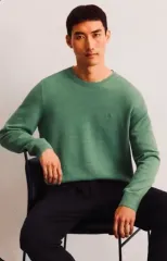 マークアンドポロ Vネックニット オリーブ グリーン